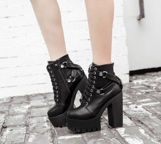 high heel boots