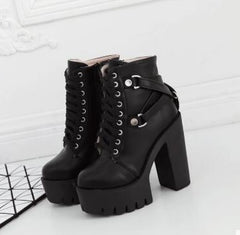 high heel boots