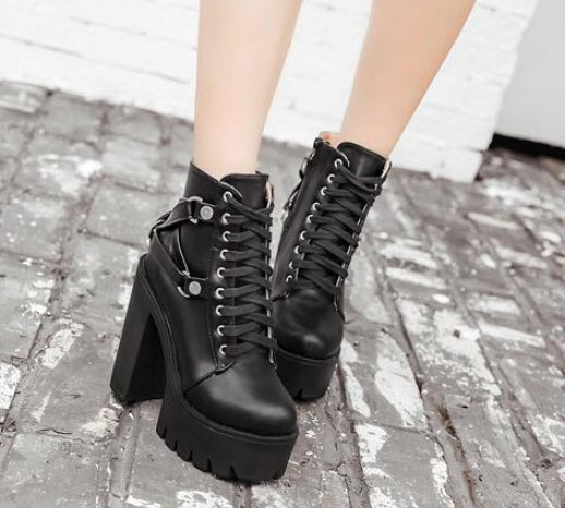 high heel boots