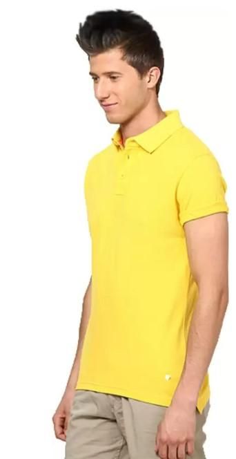 Poly Cotton Solid Half Sleeves Mens Polo T-Shirt (Pack of 2)