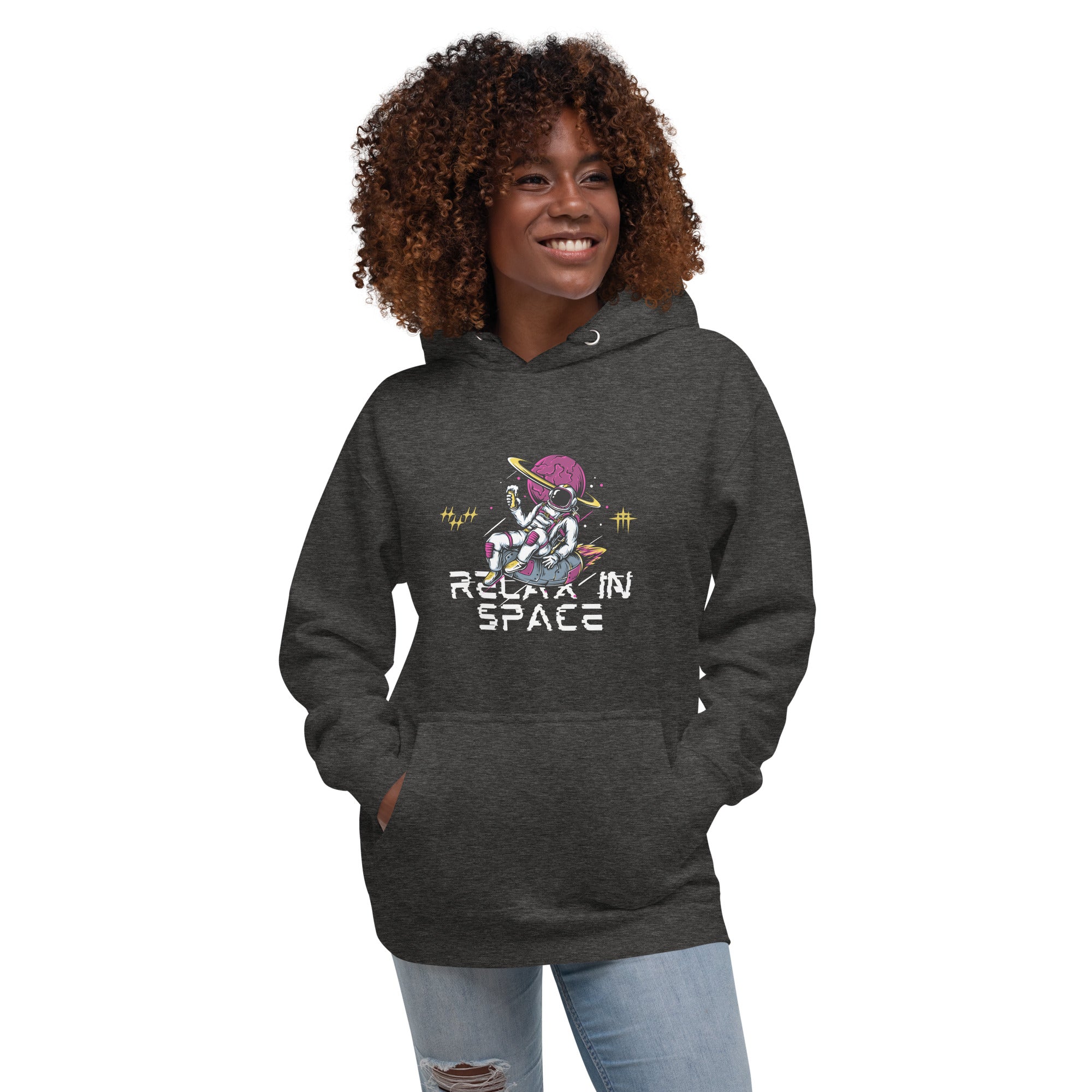 Relax in Space Women’s Hoodies: Cozy & Stylish Space-Themed Designs