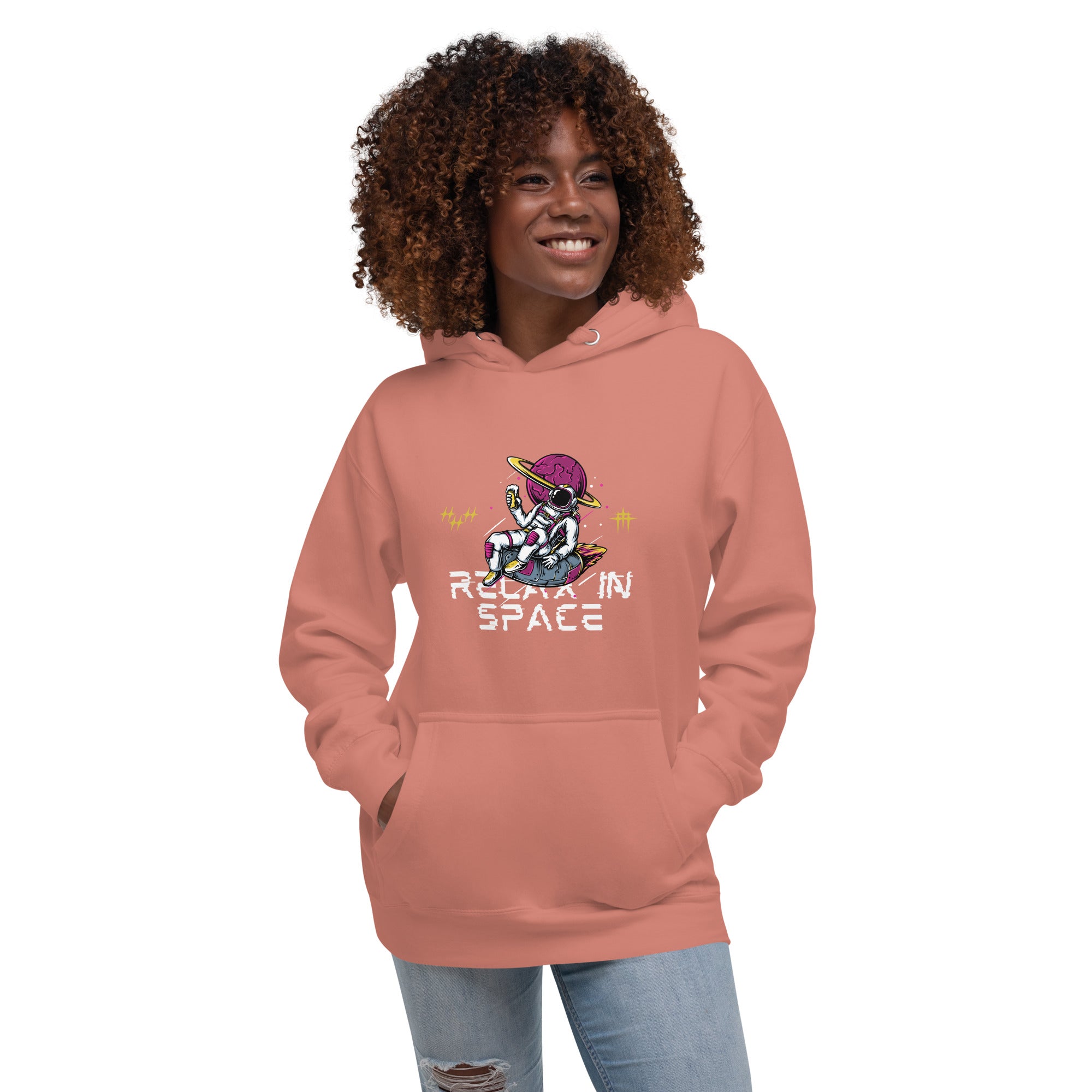 Relax in Space Women’s Hoodies: Cozy & Stylish Space-Themed Designs