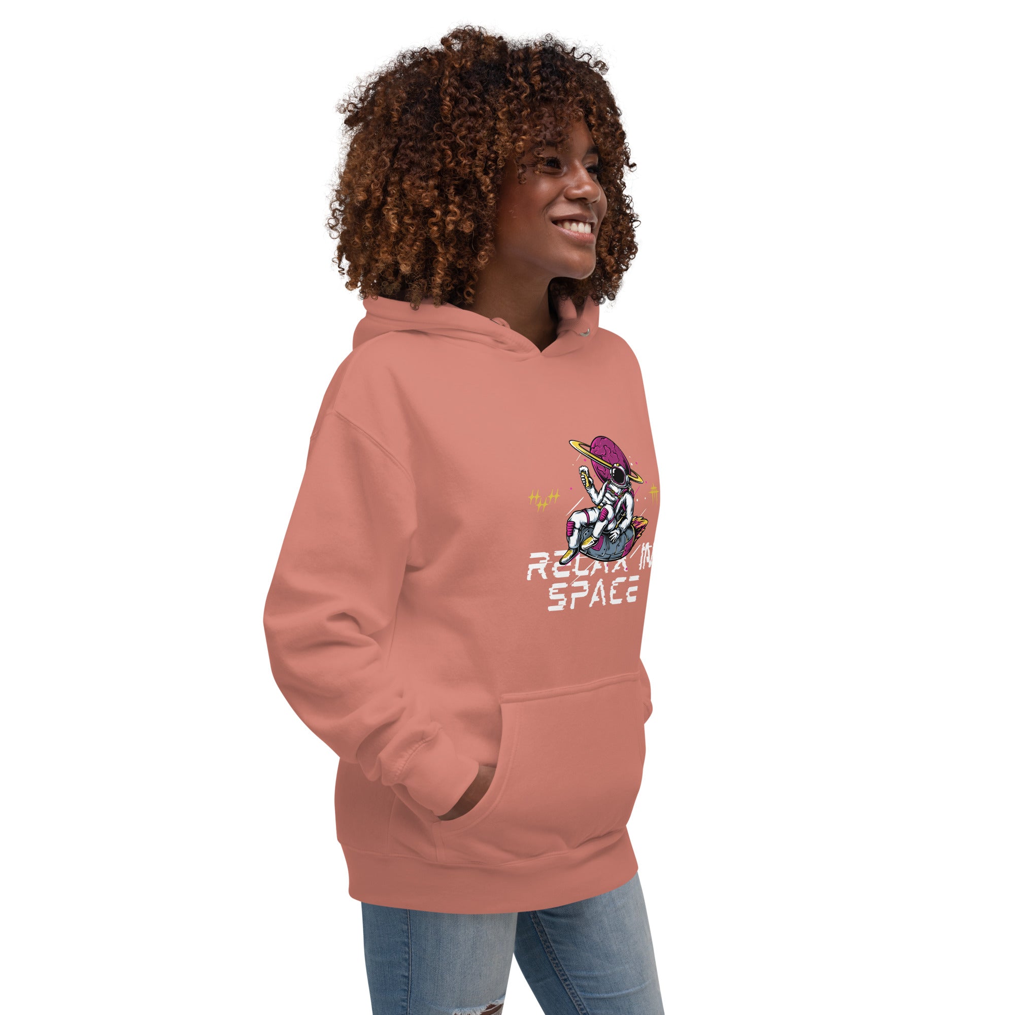 Relax in Space Women’s Hoodies: Cozy & Stylish Space-Themed Designs