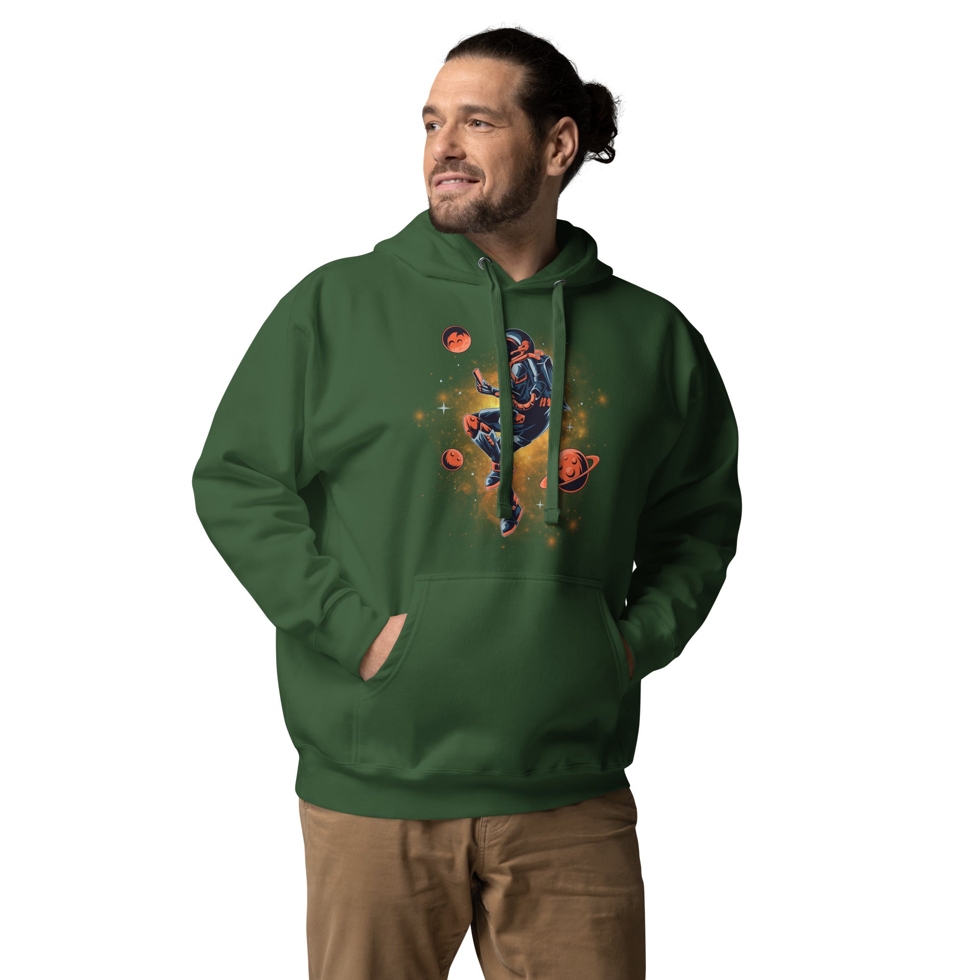 Space Astronaut Men’s Hoodie: Explore Unique Space-Themed Style