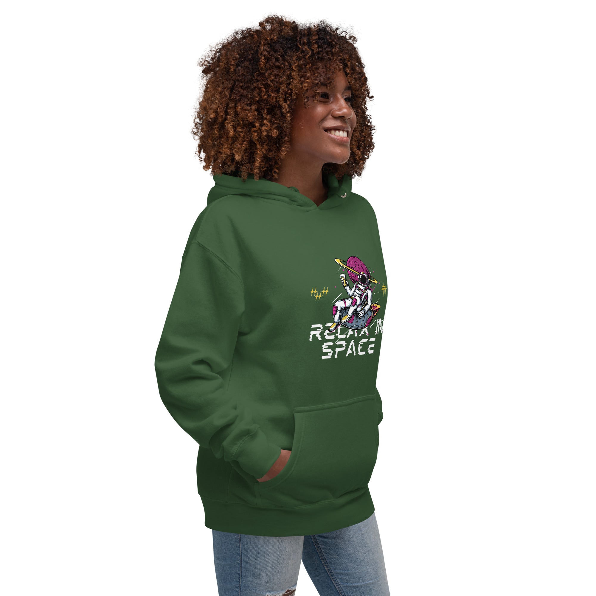 Relax in Space Women’s Hoodies: Cozy & Stylish Space-Themed Designs